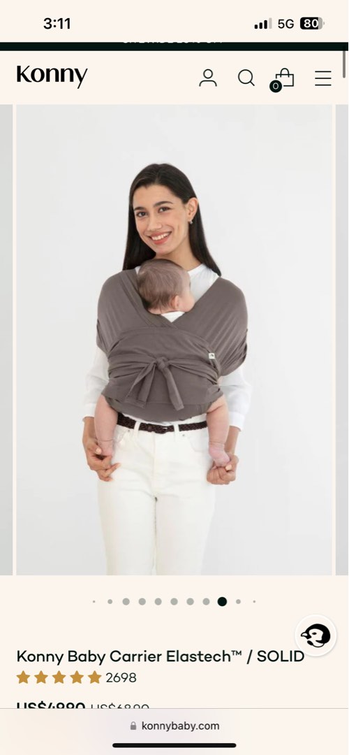 Konny baby carrier, Babies & Kids, Going Out, Carriers & Slings on