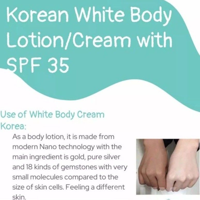 White Body Lotion Korea