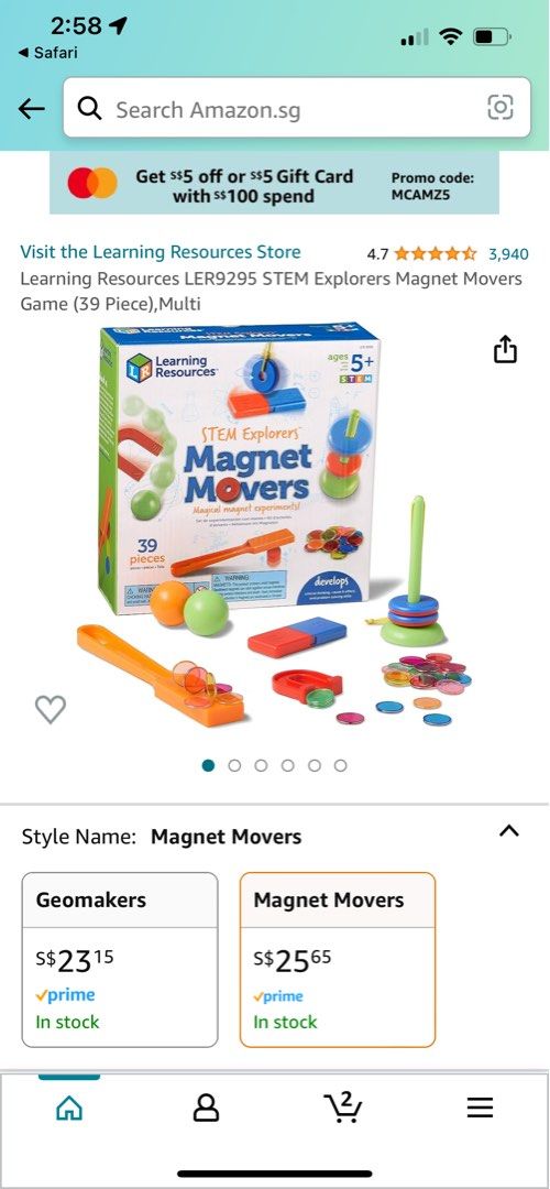 Learning resources magnet movers, Hobbies & Toys, Toys & Games on