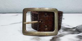 Leather belt