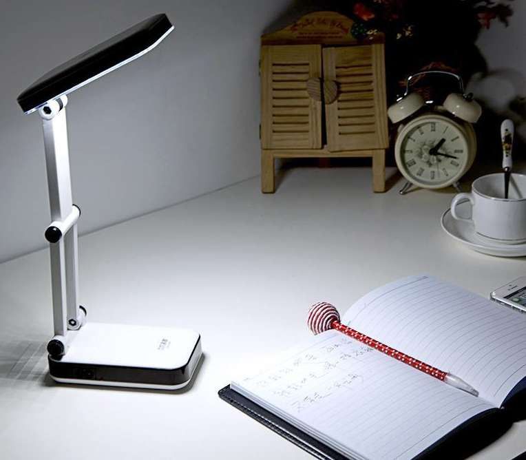 LED rechargeable table desk light lamp telescopic foldable retractable ...