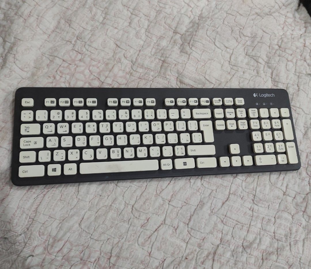 Logitech waterproof keyboard (arabic letters), Computers & Tech, Parts ...
