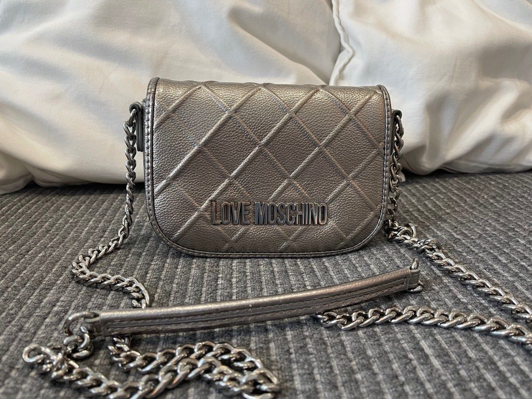 Love moschino discount silver bag