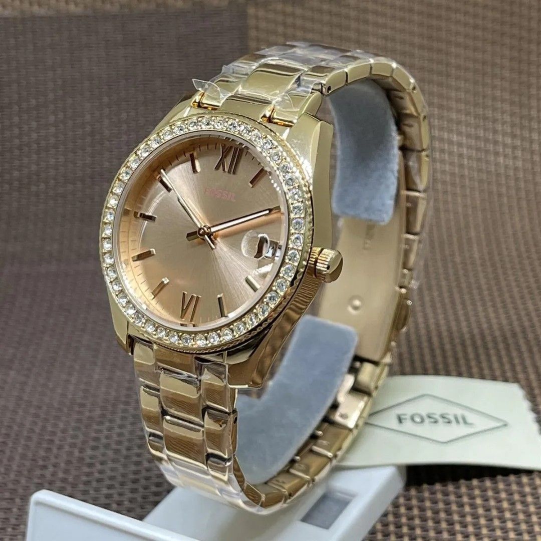 Lowest Price Fossil Original Scarlette Women s Ladies Rose Gold Tone Dial Rose Gold Tone Stainless Steel Watch Birthday gift birthday Mother s day fossil BRAND NEW IN BOX Women s Fashion Watches Acces...
