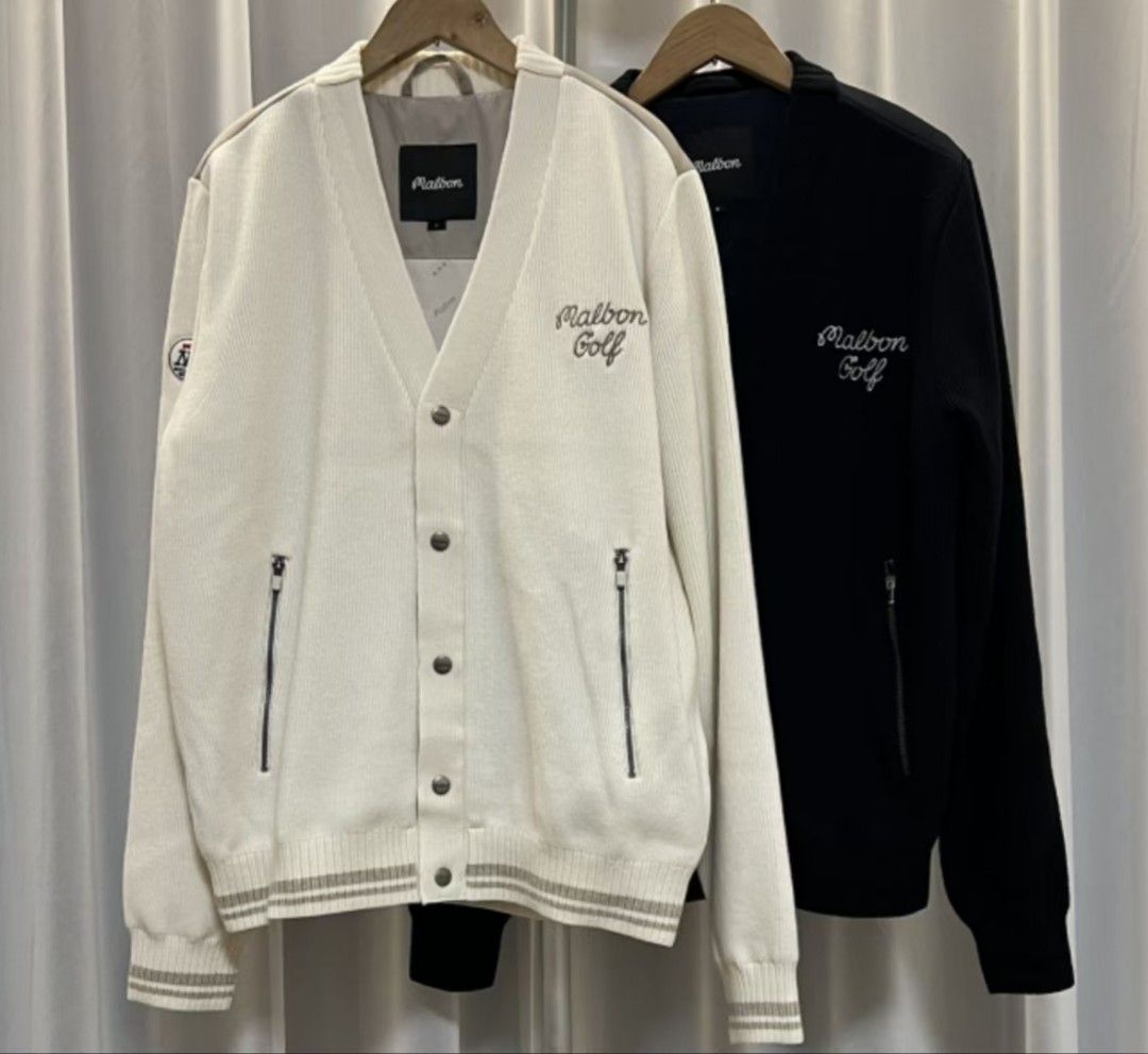 Malbon Korea Luxury Golf sweater cardigan jacket vest size L M XL