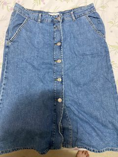 《二手》mango牛仔長裙L