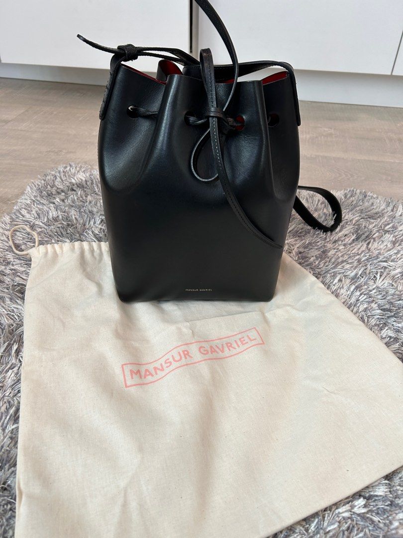 Mansur Gavriel Bucket Bag (Category: Luxury Bags & Wallets) located in Makati City. Submitted by wunderwardrobe (Listing ID 1268537196, Image 2). Description: Very good condition 100% Authentic .