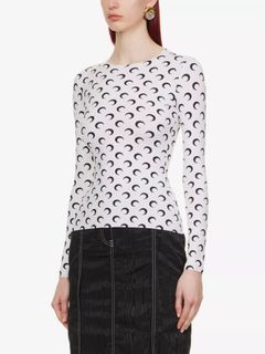⚜️Marine Serre 🌙 top - All over print
