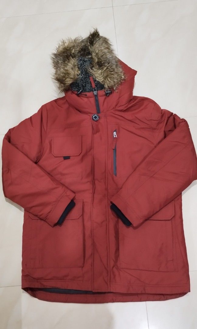 M&s Mens Padded Wax Jacket Parka Jacket Marks And Spencer Mens