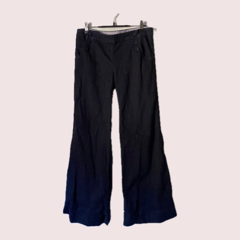Jupe en couleur unie pour femmes en Bleu - HAPPY