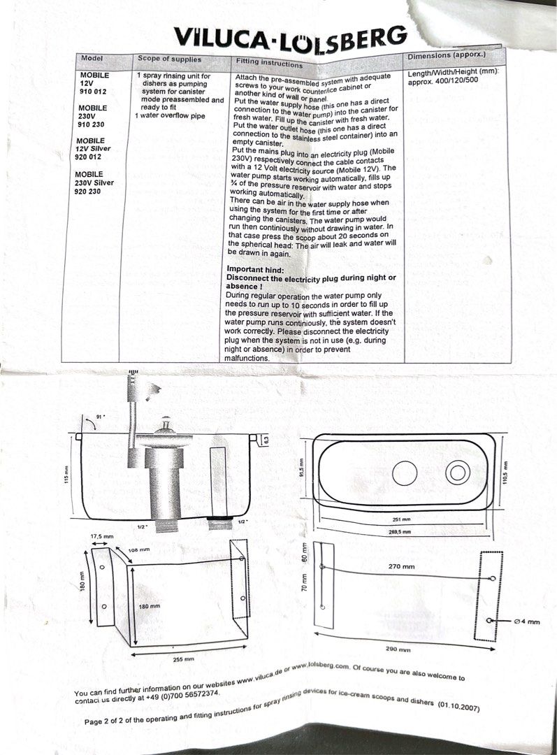 Mechanical Auto Ice cream scoop washer, Food & Drinks, Chilled & Frozen