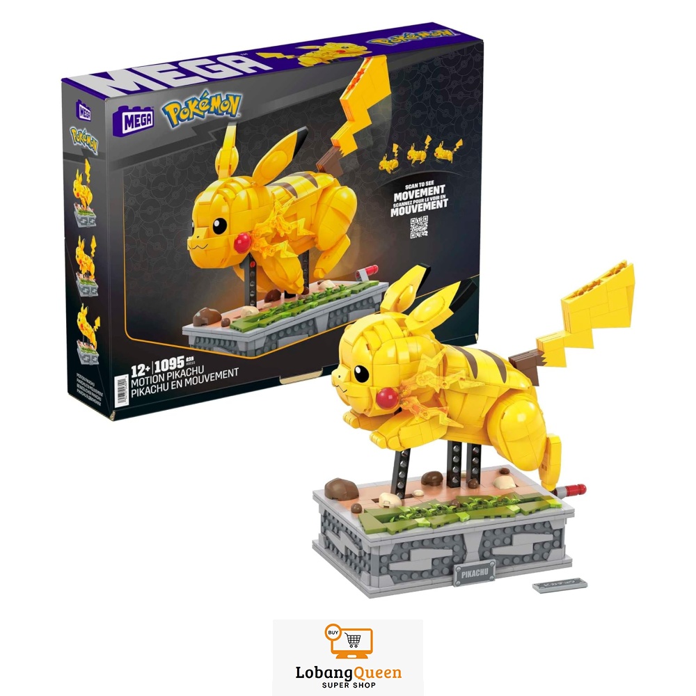 Mega Pokemon Motion Pikachu Mechanized Building Set, 1092 Pieces,  Multicolored (HGC23), Hobbies & Toys, Toys & Games on Carousell