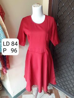 Midi Dress Merah Red Dress