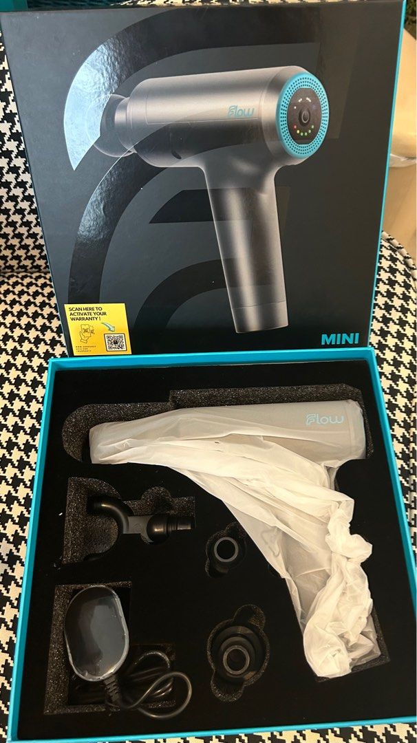 Mini Flow Massage gun, Health & Nutrition, Massage Devices on Carousell
