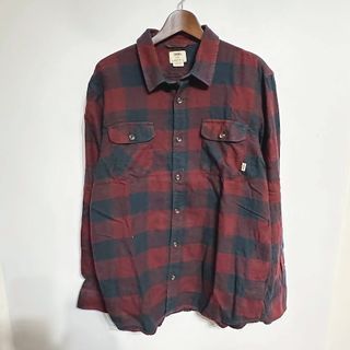 MOMO 古著商號 VANS 法蘭絨 長袖襯衫 L號