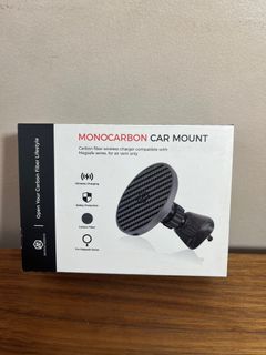 Monocarbon Car Mount Wireless Charge Magsafe