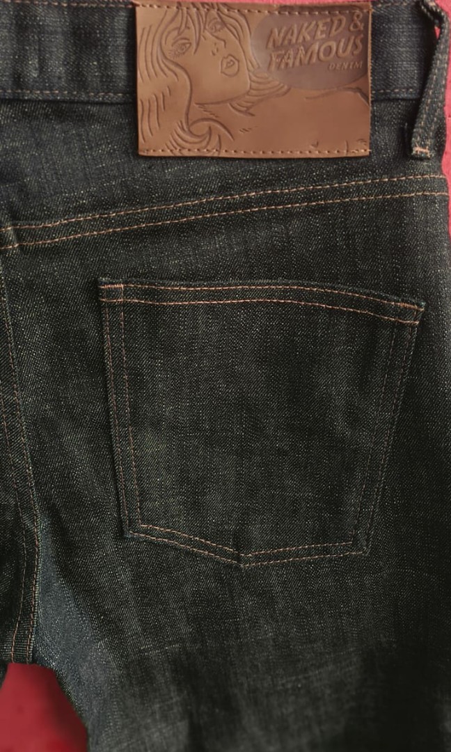 Naked Famous Selvedge Fesyen Pria Pakaian Bawahan Di Carousell