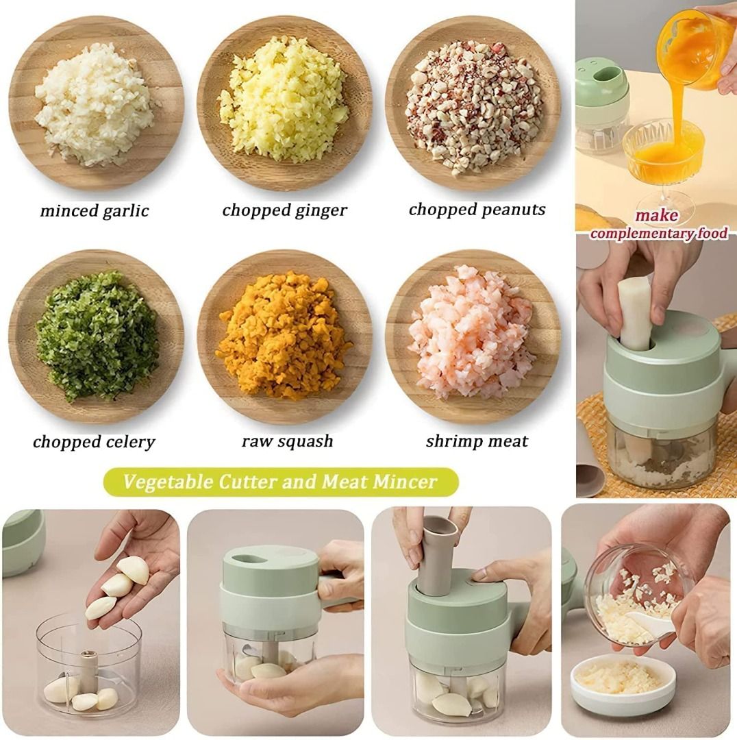 Onion Press Chopper Hand Vegetable Cutter Portable Grinder Stainless Steel  Manual Food Chopper for Garlic Chili Kitchen Travel