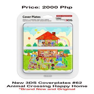 New Nintendo 3DS Cover Plates #62 Animal Crossing Happy Home Designer