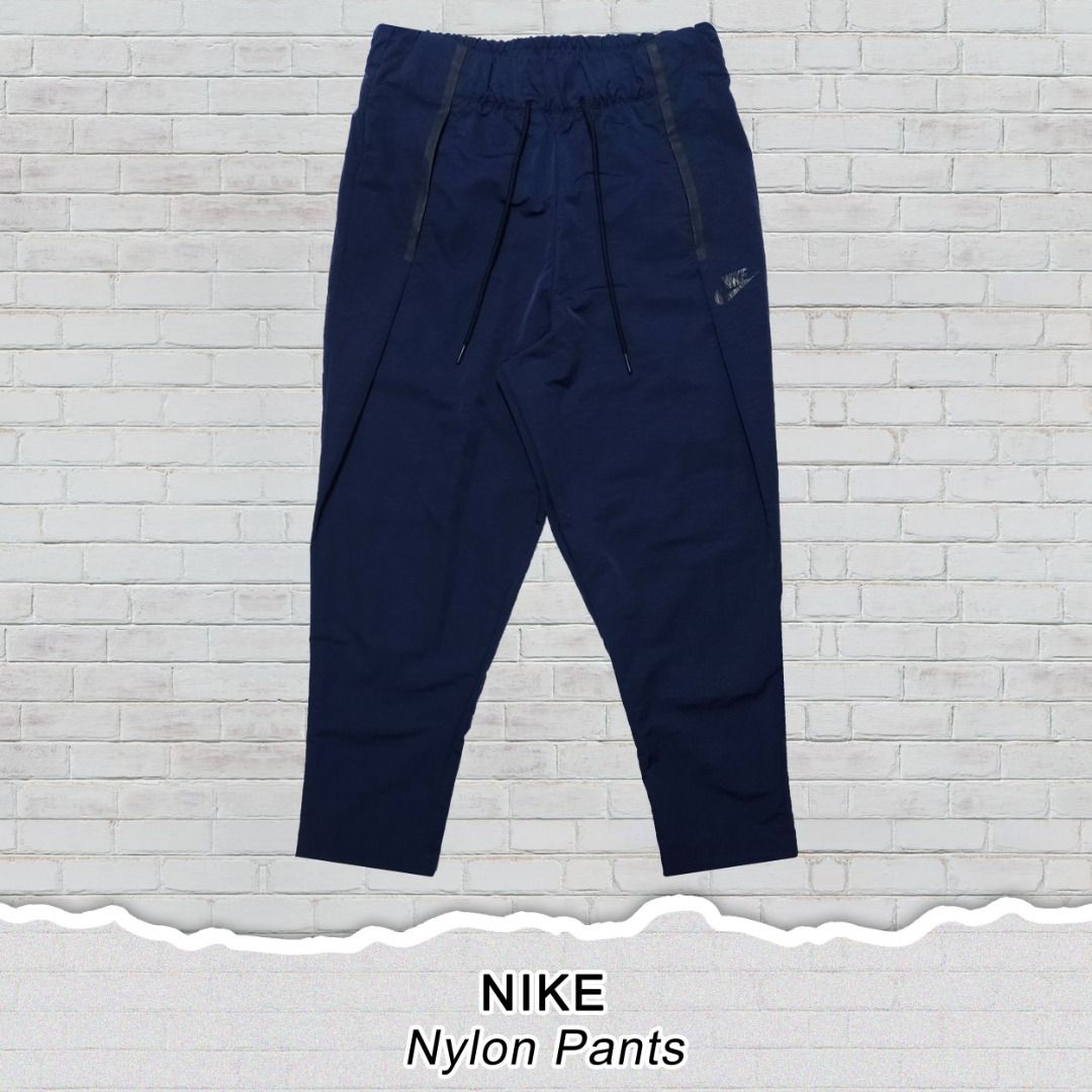 90'S Nike Nylon Pants, Shaka Shaka Pants, Men's XL Size, Vintage polyester blue type Vintage Second Hand