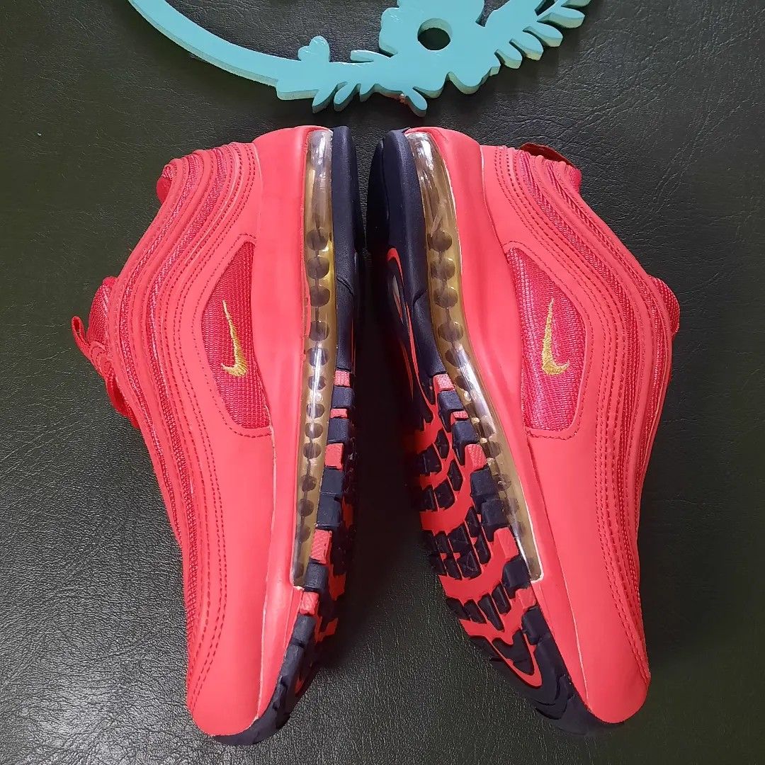 Nike Air Max 97 Full Red Sepatu Second Impor Size 38 Insole 24cm