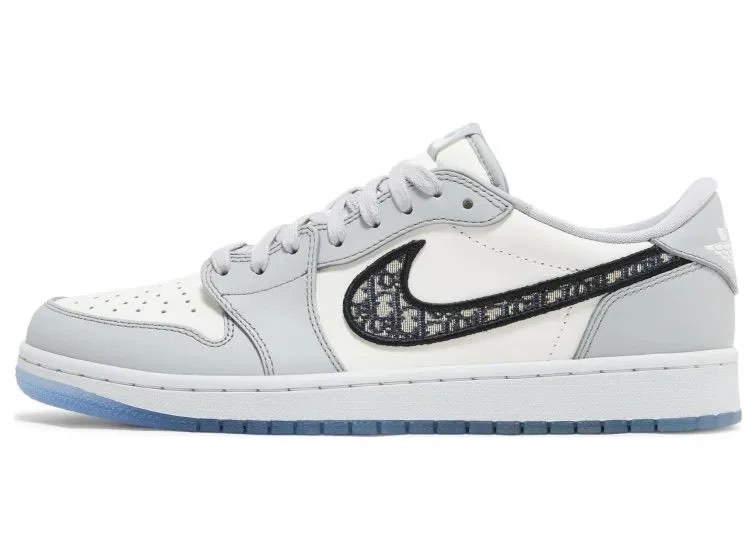 Nike Dior Air Jordan 1 Low, Men's Fashion, Footwear, Sneakers on Carousell