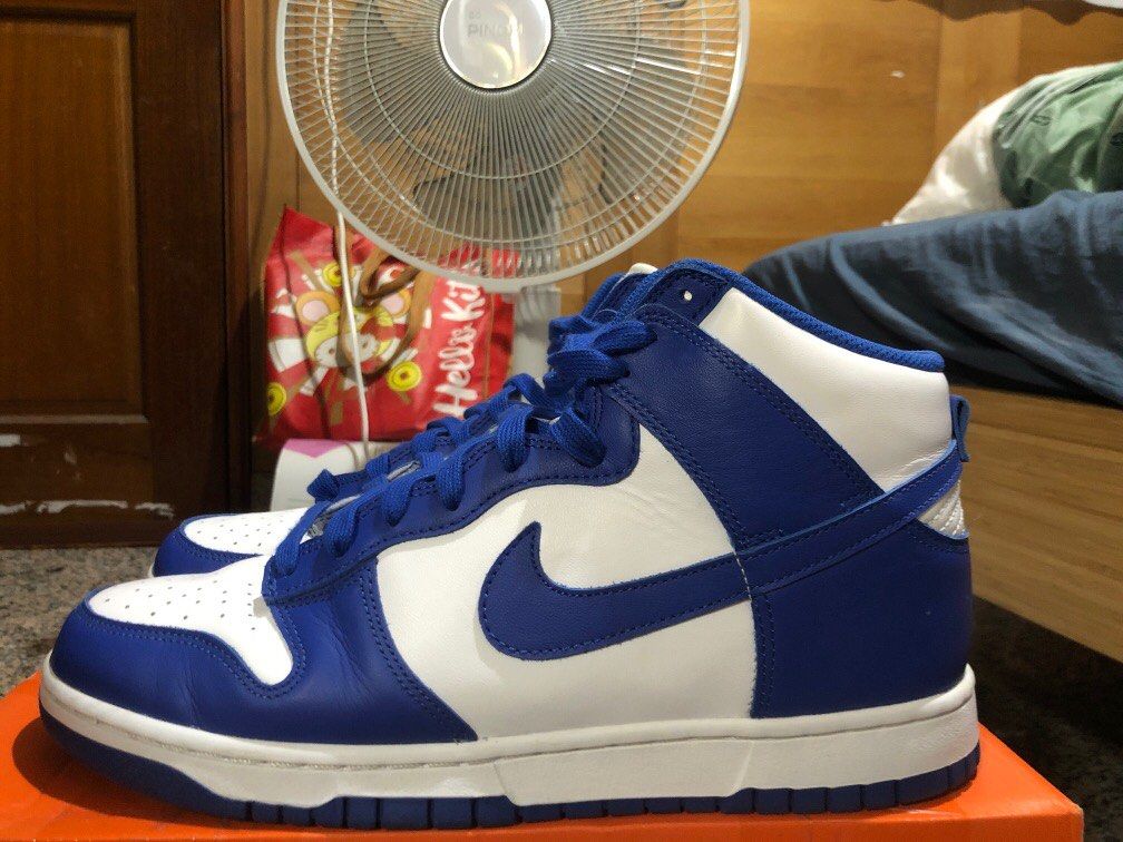 Nike dunk high blue, 他的時尚, 鞋, 運動鞋在旋轉拍賣