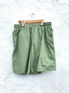 Nike Lab Emrboidered Swoosh Repellent Shorts (Moss Green)