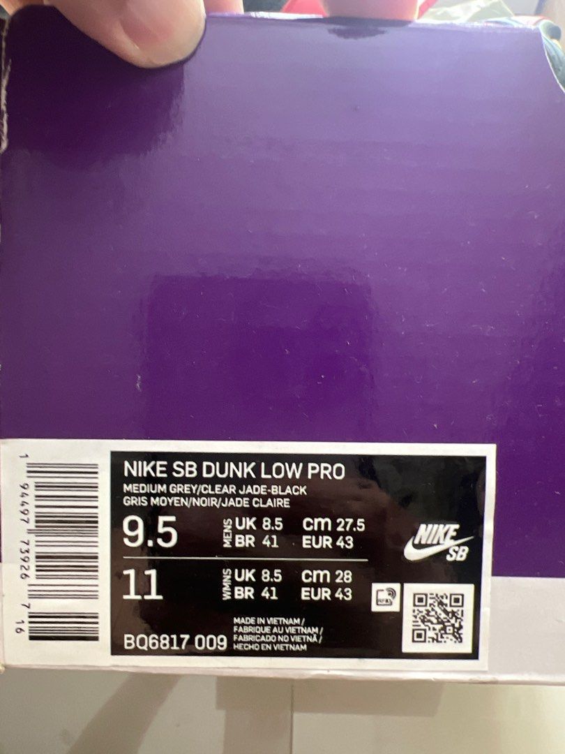 sb dunk low pro atmos