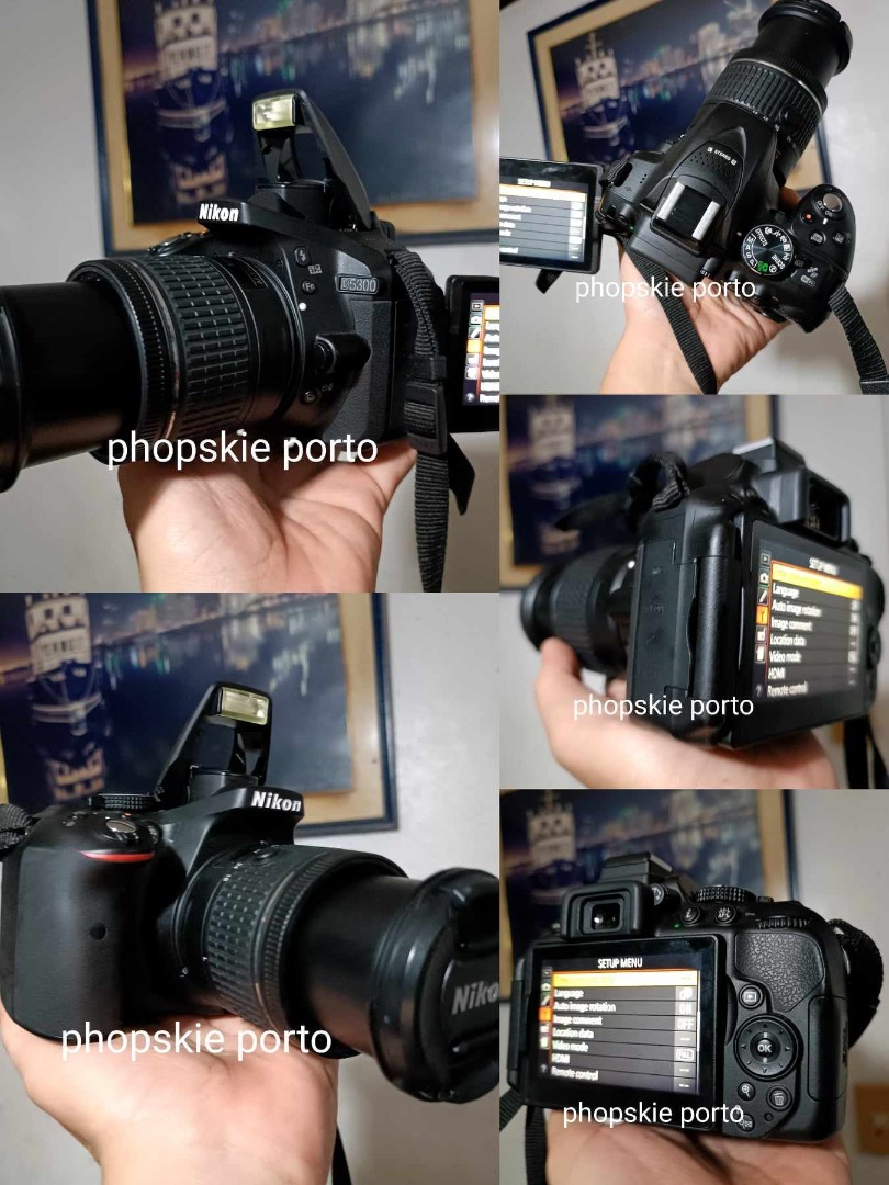 Nikon DSLR D5300 with kit lens 24mp articulating screen good for