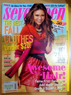 Seventeen Magazine: Nina Dobrev from the Vampire Diaries (October 2012 Issue)