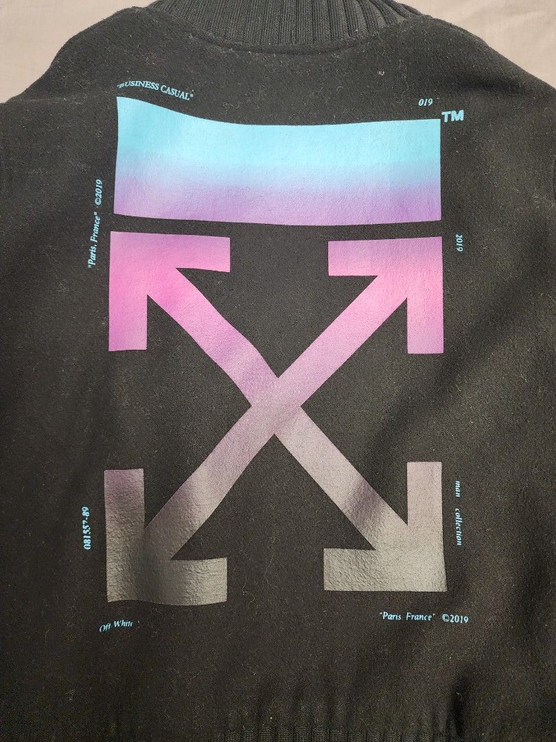 Off white gradient varsity sales