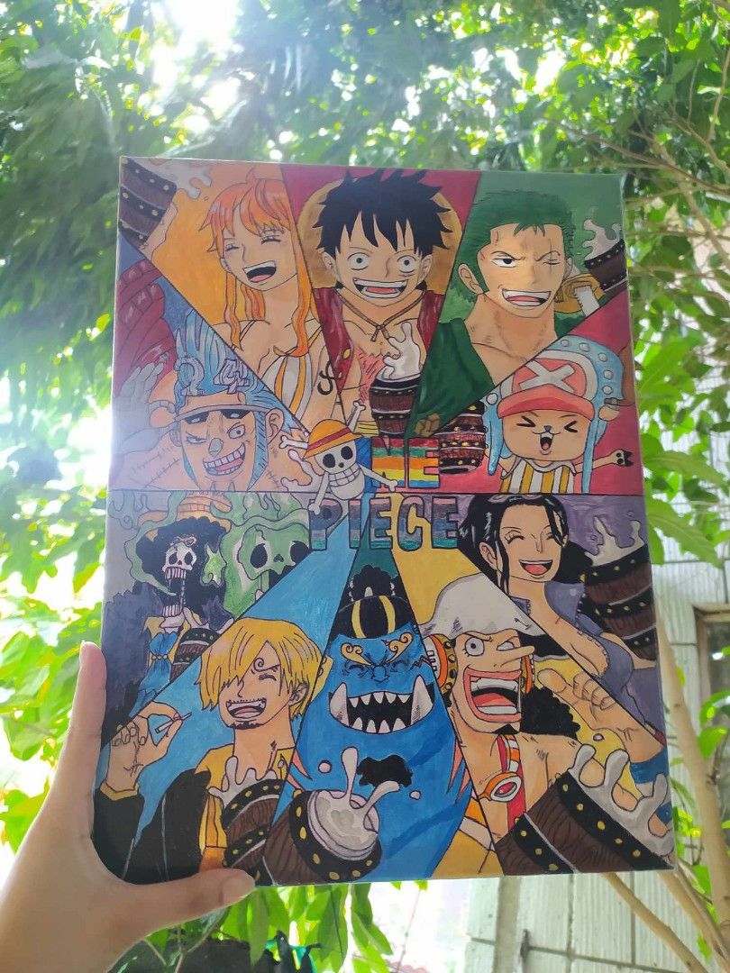 one piece painting (Category: Wall Decor) located in Manila. Submitted by kiritoteta59776 (Listing ID 1268631895, Image 1). Description: ✰Hand Painted ✰30x40 cm, Painted in wooden canvas ✰Glossy Finish.