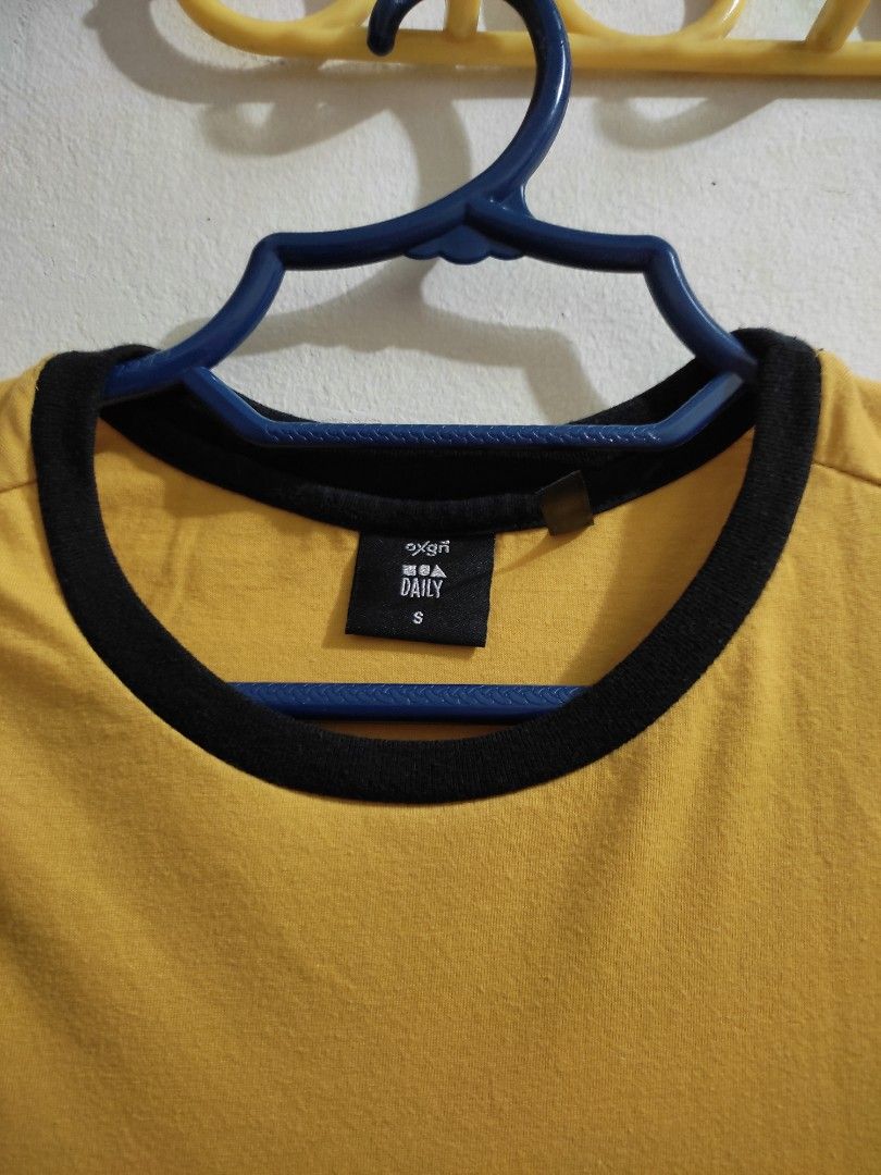 OXGN Black and Yellow Basic Tee for women (Category: Shirts) located in Las Pinas. Submitted by janelbejado (Listing ID 1268582661, Image 2). Description: very comfy. cotton. can send pictures when worn.