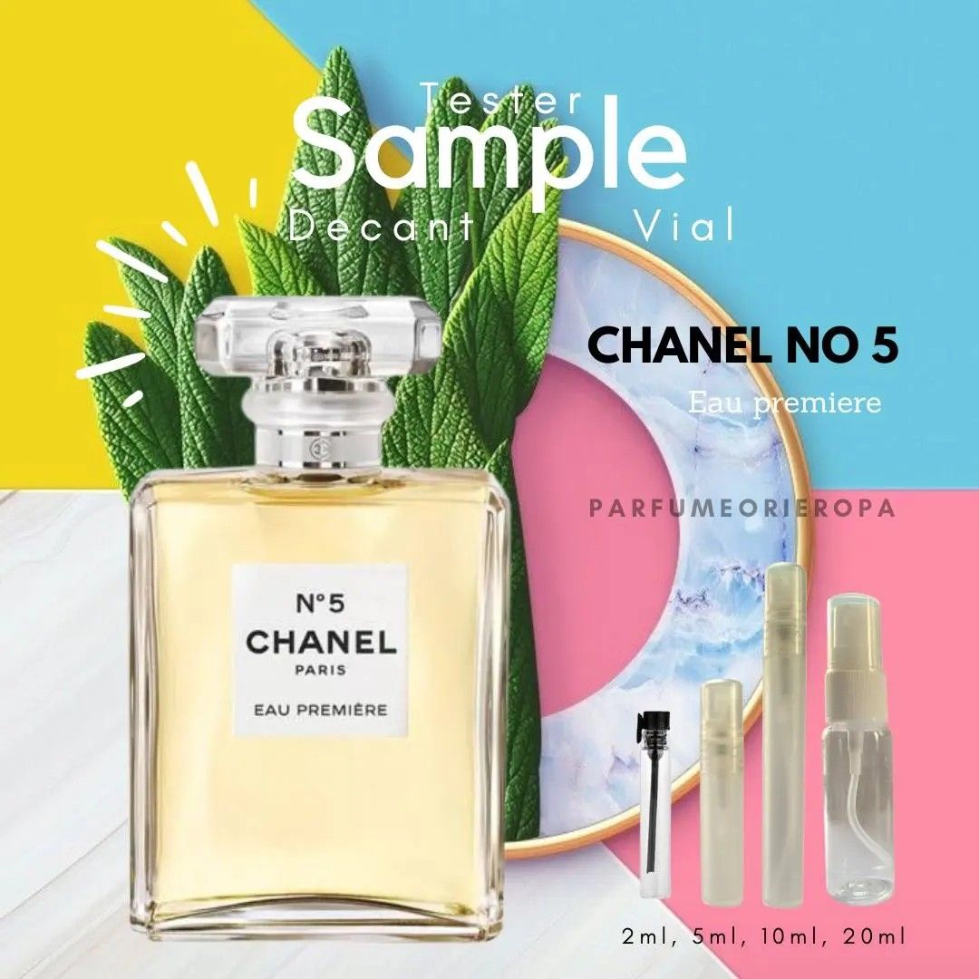 Parfum Wanita Chanel no 5 eau premiere Sample decant vial Original Parfume tahan lama minyak wangi aroma fresh segar woody rempah vanilla elegant