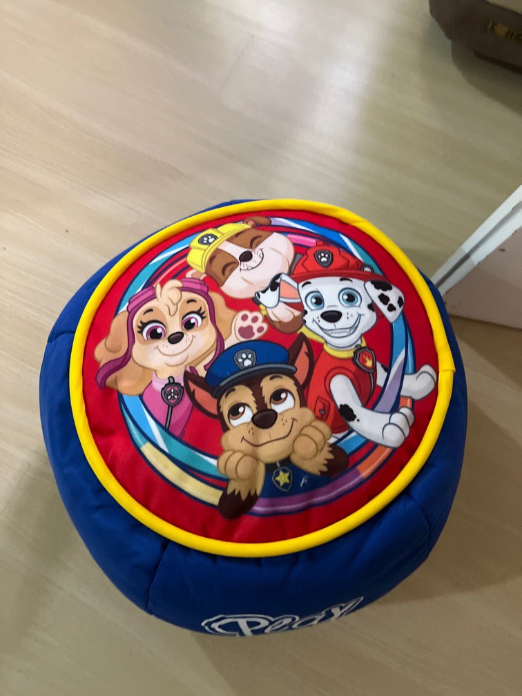 Paw patrol Bean Bag Stool Chair, Hobbies & Toys, Toys & Games on Carousell