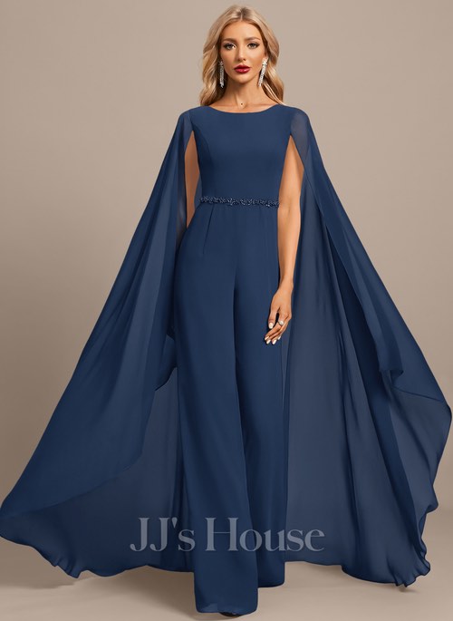 Plus size Navy Evening Gown Jumpsuit from JJ s House Women s
