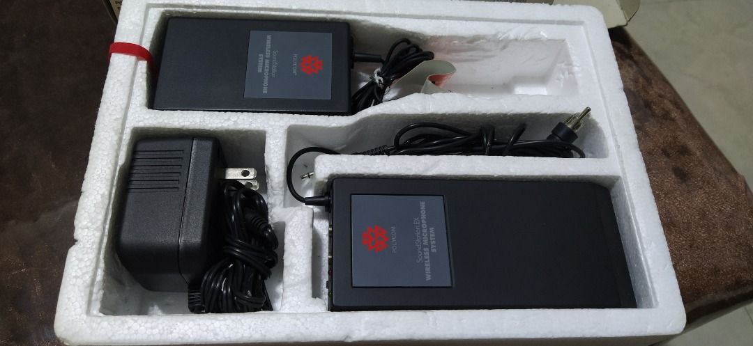 Polycom SoundStation Wireless Mic Microphone Public Address Presenter (Category: Microphones) located in Cainta. Submitted by sannypasc (Listing ID 1268611066, Image 2). Description: Polycom SoundStation EX Wireless Microphone . Superior sound system. Hands free for Public Address Speaker Presenter Base Receiver device is Adaptor operated with optional battery operated. Power adaptor for Base Receiver is included RCA Audio cable plug for Amplifie