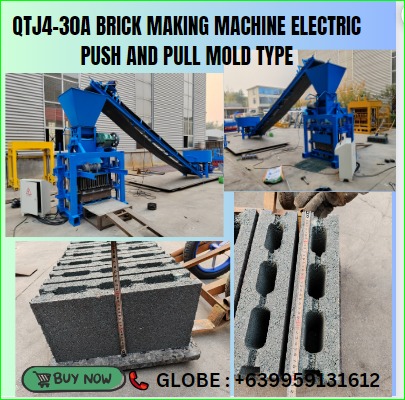 QTJ4-30A BRICK MAKING MACHINE ELECTRIC PUSH AND PULL MOLD TYPE ...
