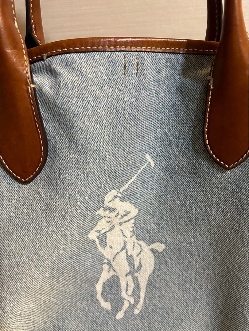 Ralph lauren denim tote bag hotsell