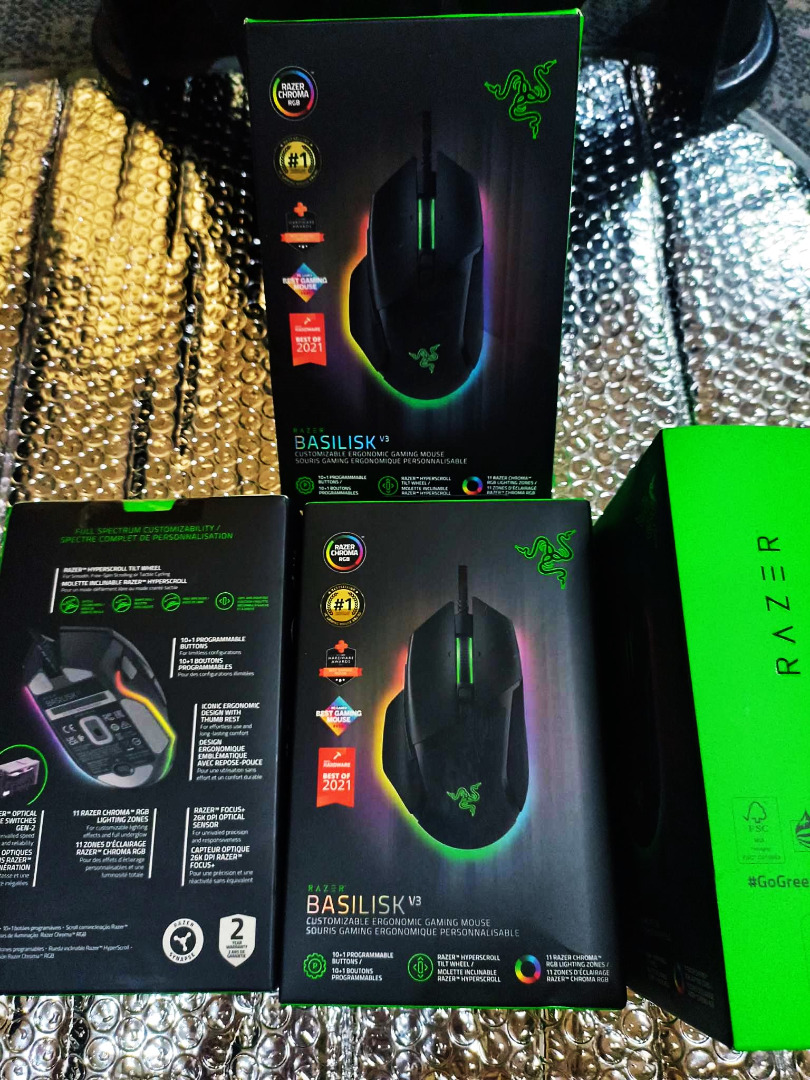 Razer Basilisk V3 Gaming Mouse (BRAND NEW), Computers & Tech, Parts ...