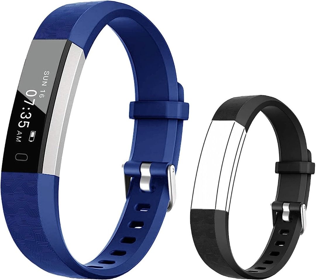 READY STOCK BIGGERFIVE Slim Fitness Tracker Watch for Kids Girls Boys Teens Waterproof Activity Tracker with Pedometer Calorie and Step Counter Sleep Monitor Silent Alarm Clock Dual Bands Mobile Phone...