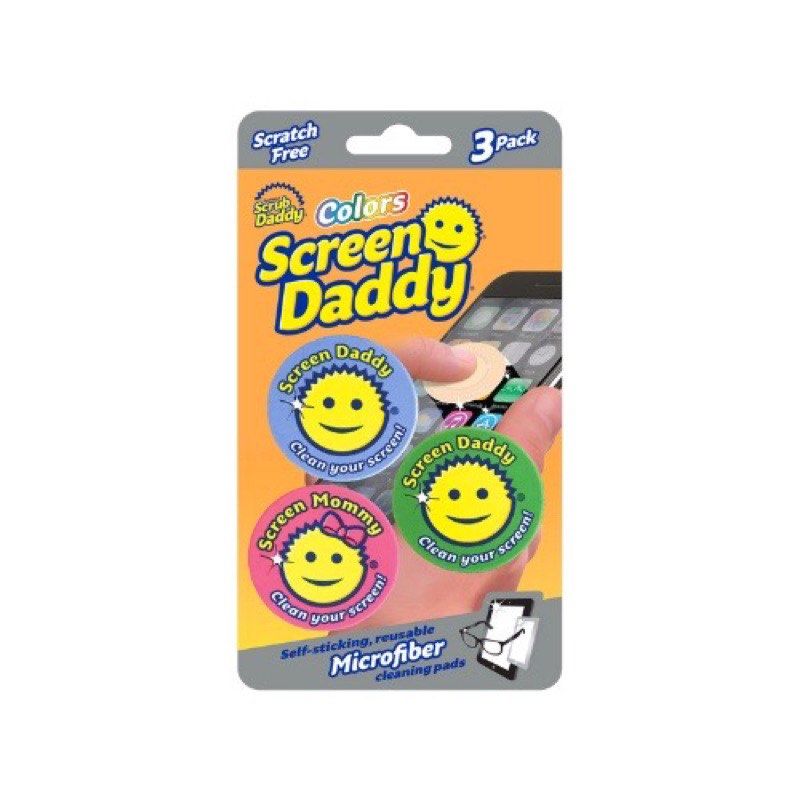 Scrub Daddy Screen Daddy Scratch Free (Category: Cleaning Tools & Supplies) located in Quezon City. Submitted by theluxurycityph. (Listing ID 1268522959, Image 1). Description: variations 3 pcs pack sealed - ₱299 1pc tinge from 3pcs pack Green ₱100 Blue ₱100 Pink ₱100 Scrub Daddy Screen Daddy Scratch Free self sticking Reusable Microfiber Cleaning Pads scratch free whism your phone tablet or glasses free of dust and smudges with screen daddy from
