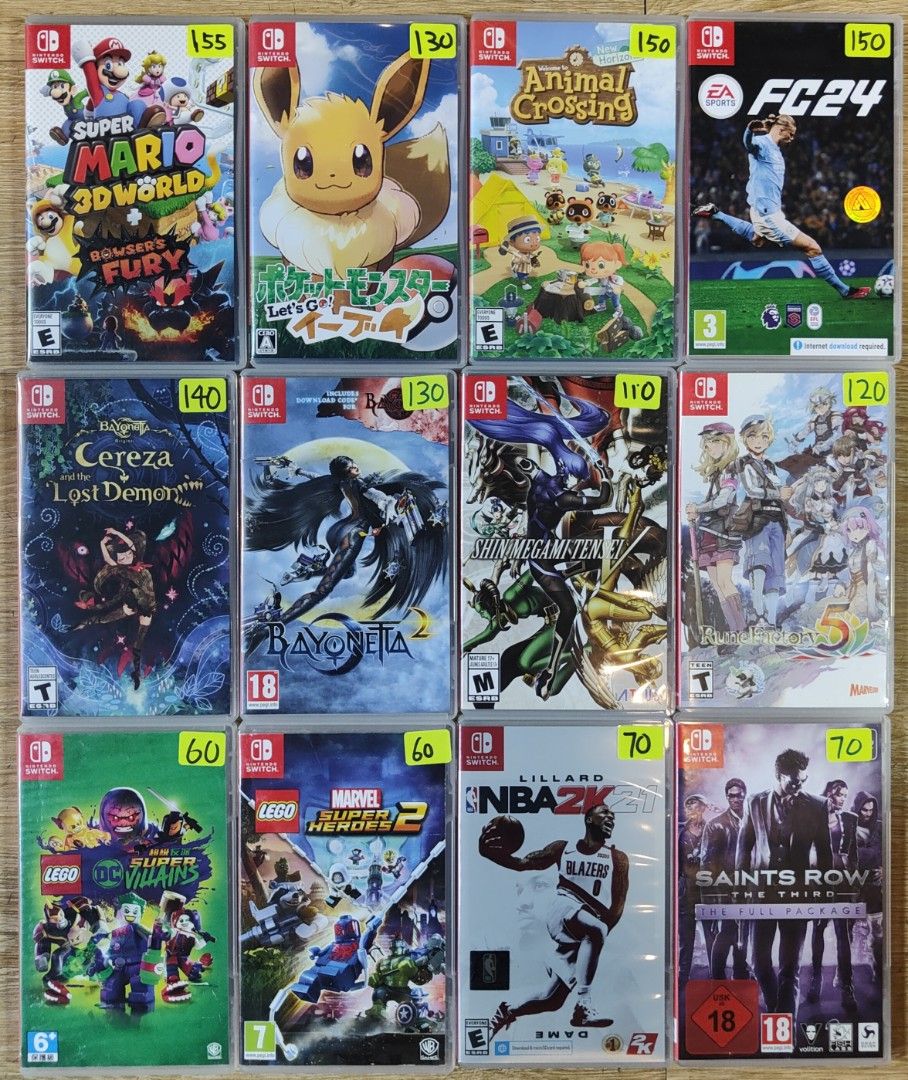 Nintendo second hand games new arrivals