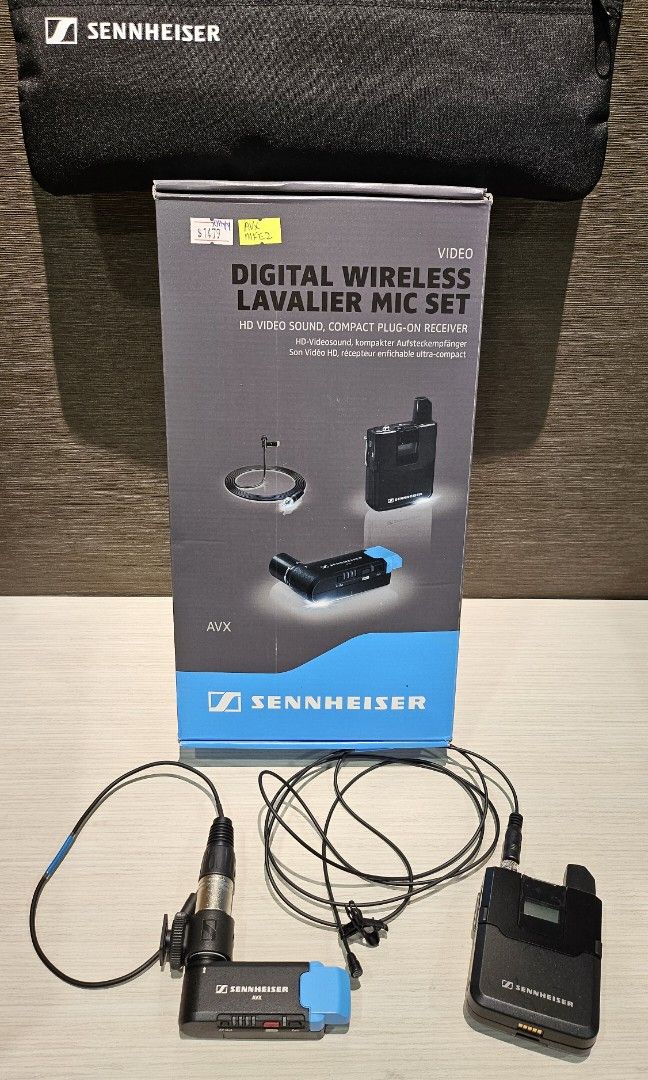 Sennheiser digital wireless lavalier mic set x 2, Audio, Microphones on
