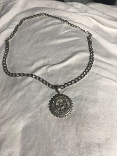 Silver necklace 40.4 grams with pendant
