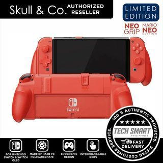 Skull & Co. Limited Edition NeoGrip: Mario Red for for Nintendo Switch and Switch OLED