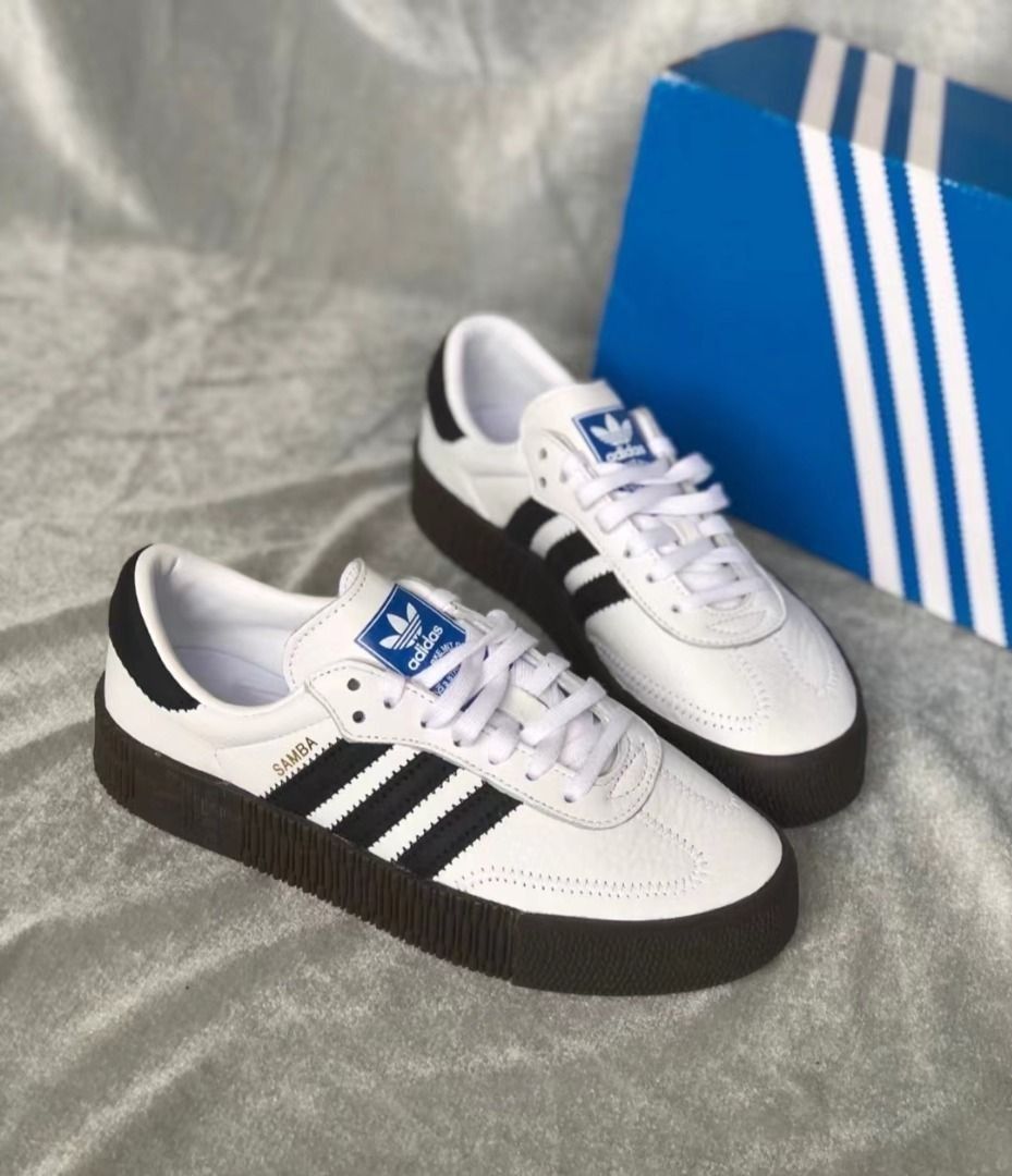 Specially priced brand new】💯adidas originals Samba.Women's black and white  sneakers, Women's Fashion, Footwear, Sneakers on Carousell