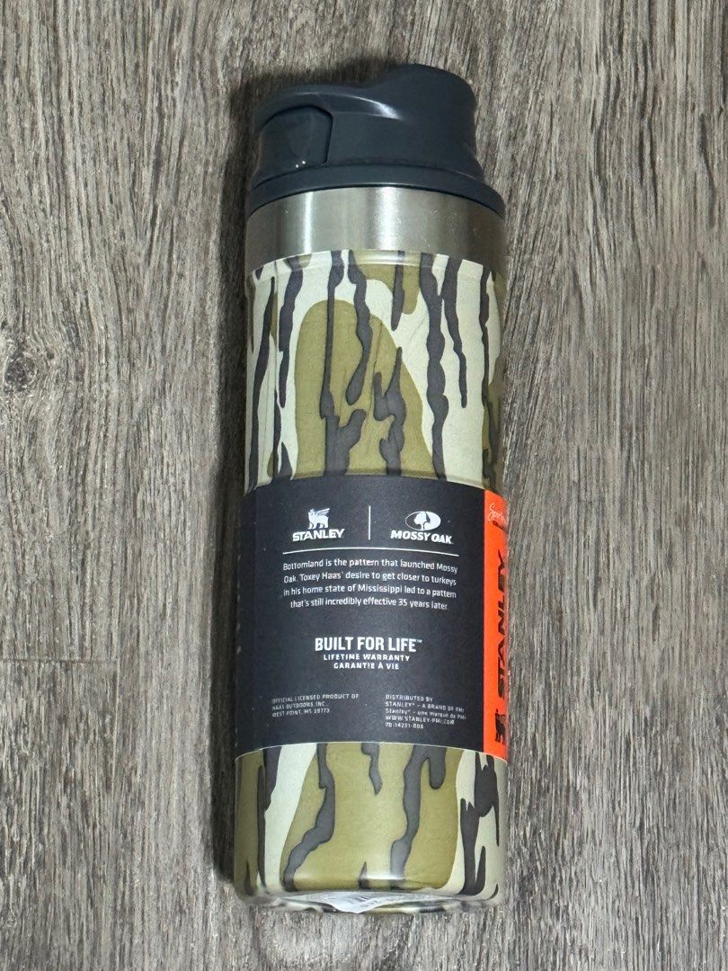 Stanley camo trigger action travel mug 470ml 16oz