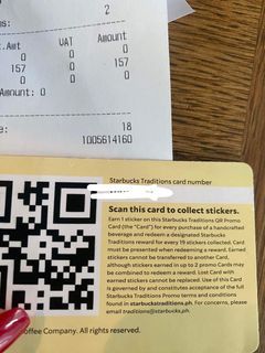 Starbucks Complete Stickers Card